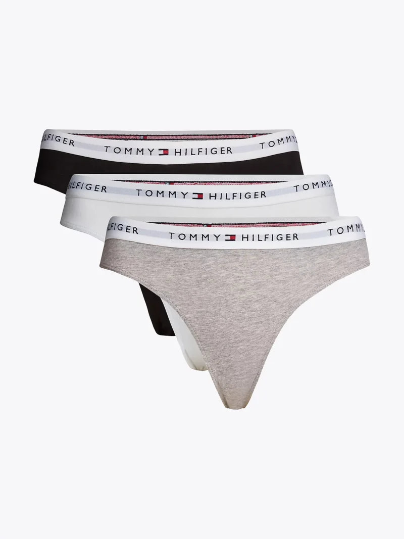 TOMMY HILFIGER - 3 pack slip in cotone con elastico iconico