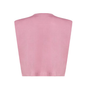 VERSACE JEANS COUTURE - T-SHIRT CORTA SMANICATA CON SPALLE IMBOTTITE E LOGO FRONTALE
