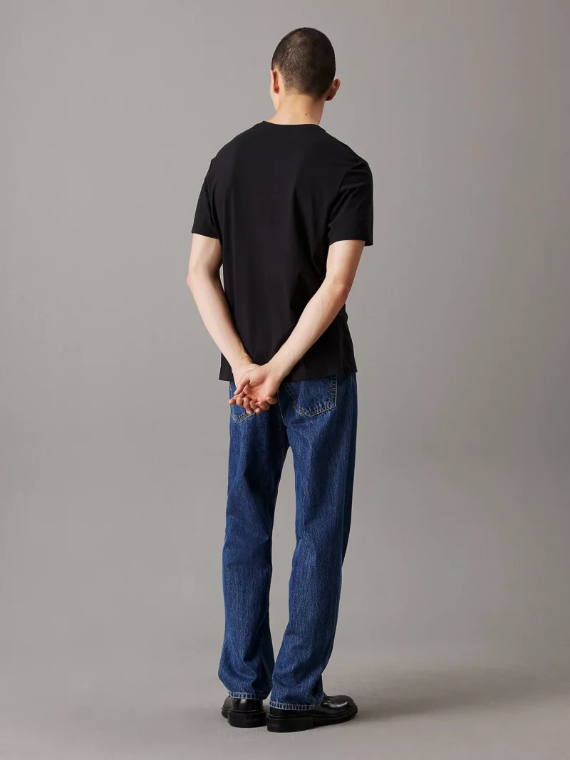 CALVIN KLEIN - T-shirt con monogramma - Nero