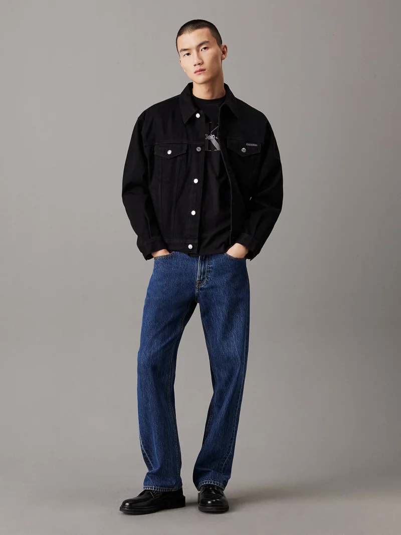 CALVIN KLEIN - T-shirt con monogramma - Nero