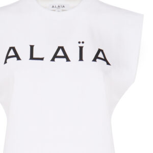 ALAIA T-SHIRT BIANCA CON LOGO3 ALAIA - T-SHIRT BIANCA CON LOGO