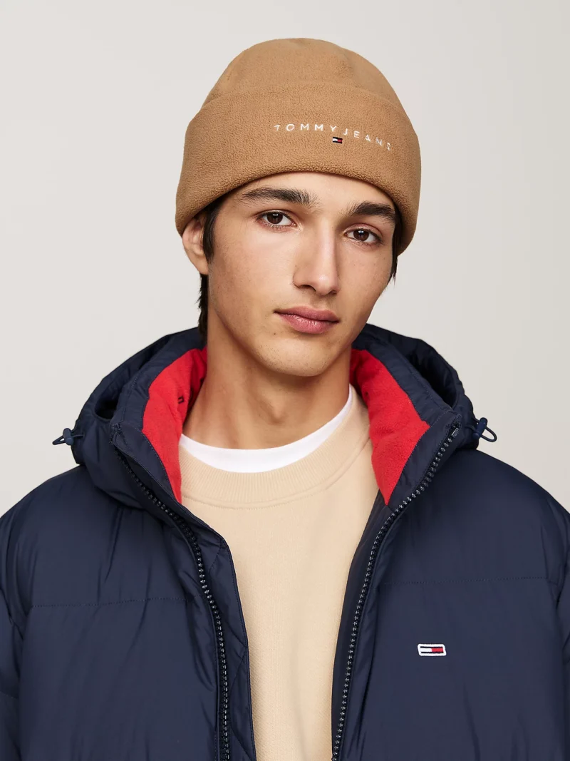TOMMY HILFIGER - Berretto in pile con logo ricamato