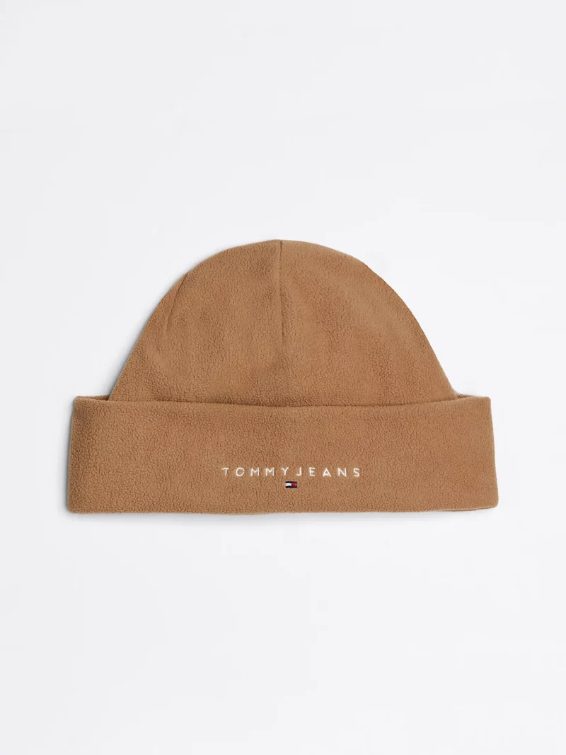 TOMMY HILFIGER - Berretto in pile con logo ricamato
