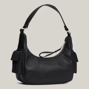 TOMMY HILFIGER - Borsa con logo - Nero