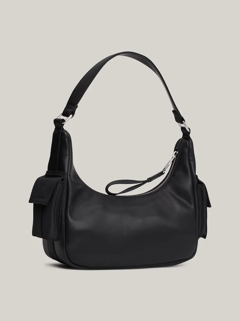 TOMMY HILFIGER - Borsa con logo - Nero