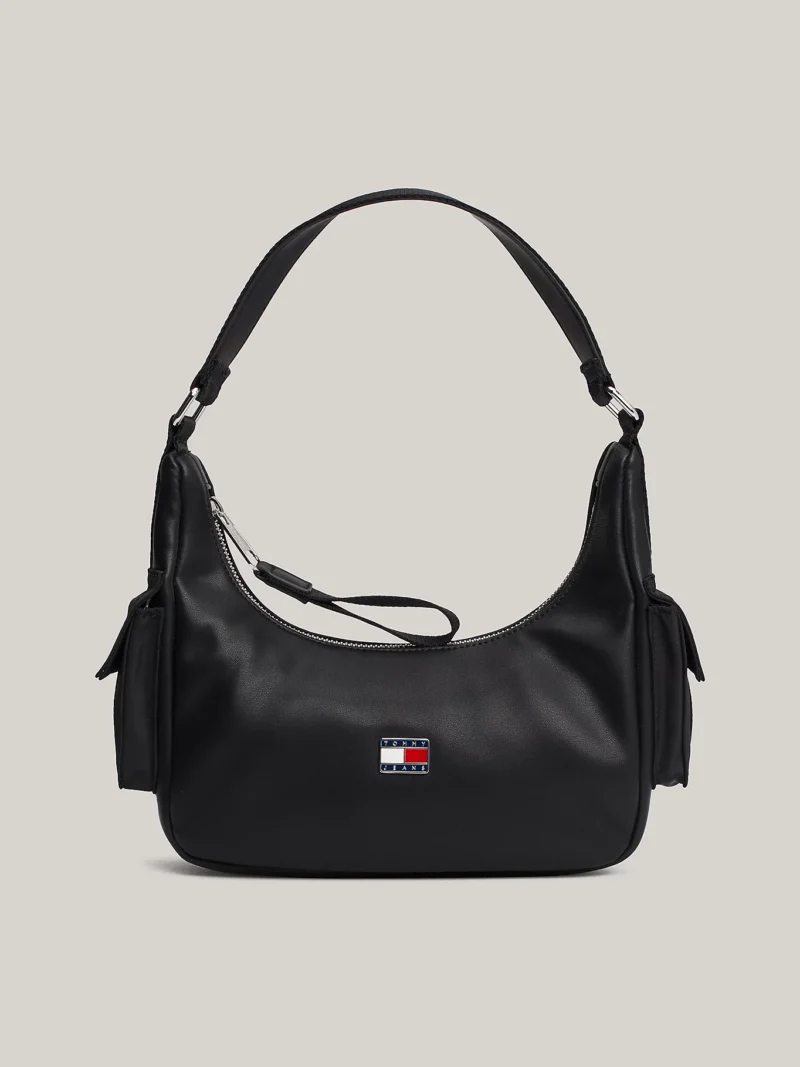 TOMMY HILFIGER - Borsa con logo - Nero