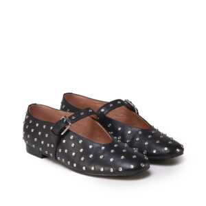BIBI LOU - BALLERINE IN PELLE CON BORCHIE
