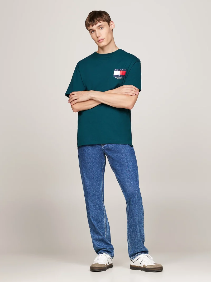 TOMMY HILFIGER - Jeans slim fit dritti sbiaditi