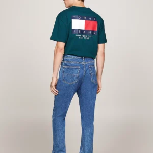 TOMMY HILFIGER - Jeans slim fit dritti sbiaditi