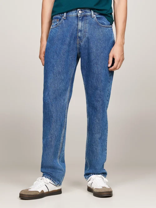 TOMMY HILFIGER - Jeans slim fit dritti sbiaditi