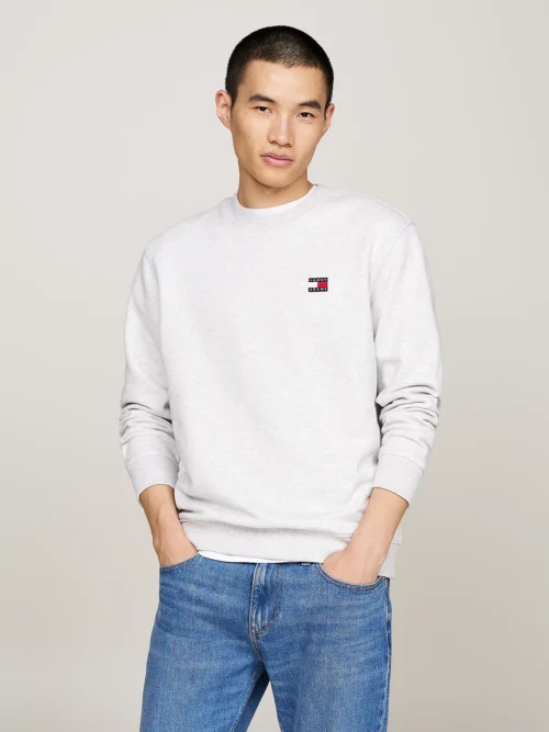 DM0DM17986_PE9_main TOMMY HILFIGER - Felpa con distintivo Tommy