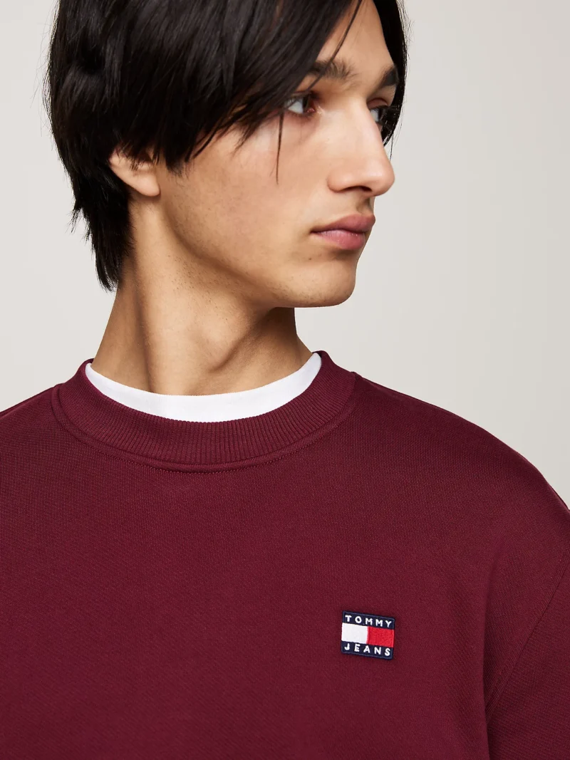 TOMMY HILFIGER - Felpa con distintivo Tommy