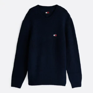TOMMY HILFIGER - Pullover in maglia a nido d'ape con lana