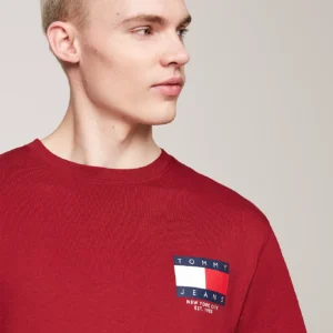 TOMMY HILFIGER - T-shirt con logo sul retro