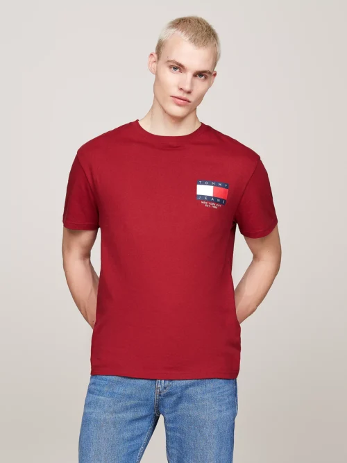 TOMMY HILFIGER - T-shirt con logo sul retro