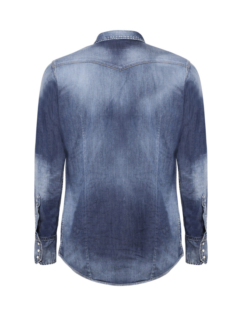 DSQUARED2 - CAMICIA EFFETTO STONEWASH IN DENIM