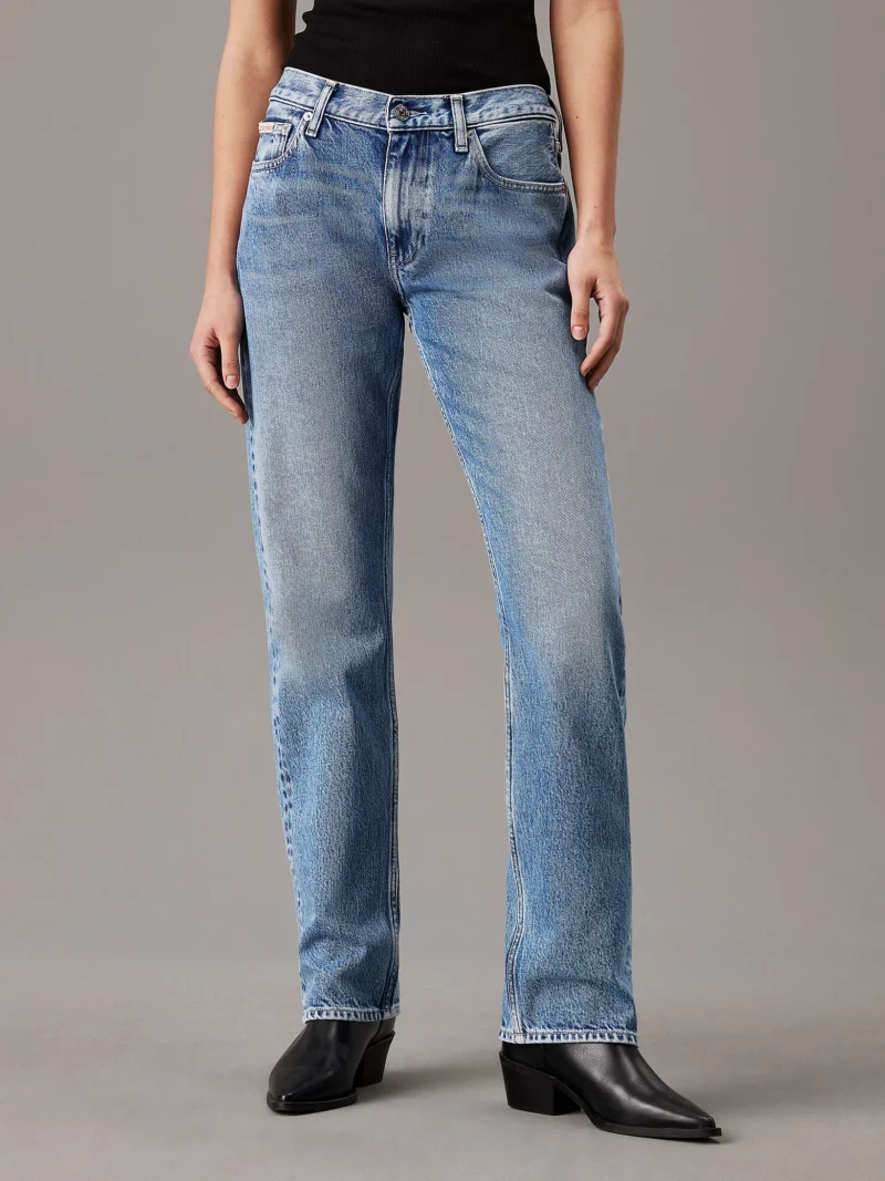 CALVIN KLEIN - Low Rise Straight Jeans