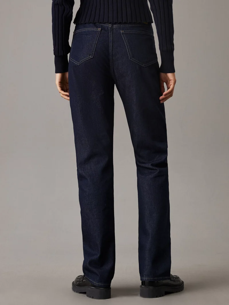 CALVIN KLEIN - High Rise Straight Jeans