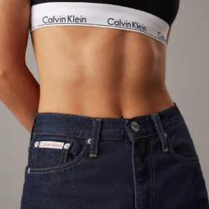CALVIN KLEIN - High Rise Straight Jeans