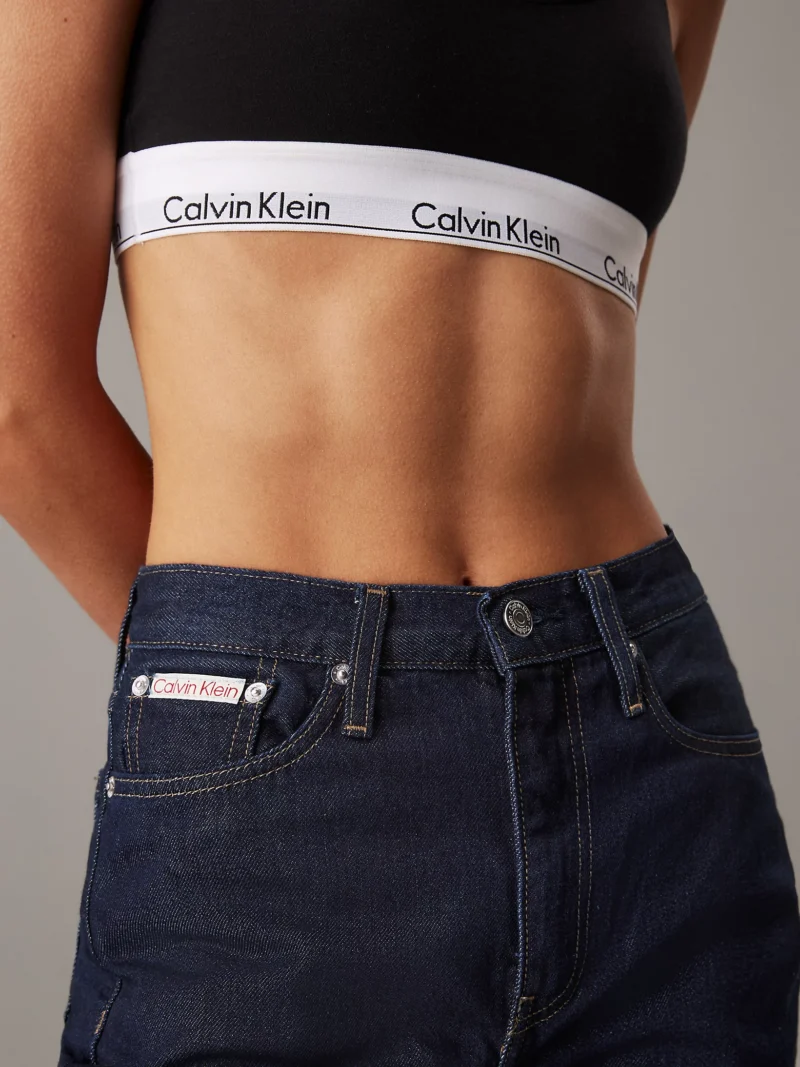 CALVIN KLEIN - High Rise Straight Jeans