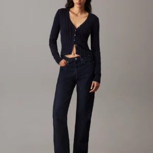 CALVIN KLEIN - High Rise Straight Jeans
