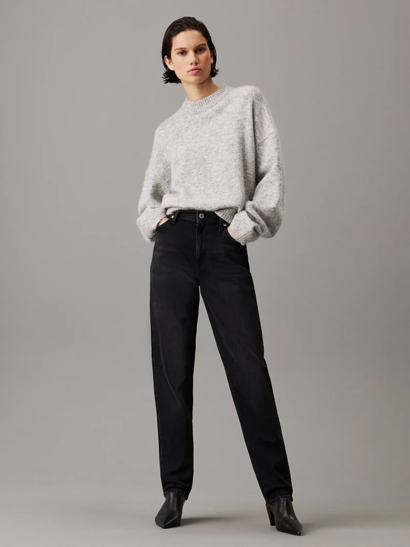 CALVIN KLEIN - Mom Jeans - Nero