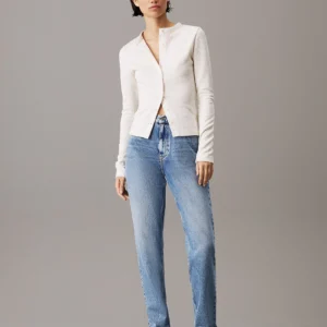 CALVIN KLEIN - Mom Jeans - Blu Chiaro