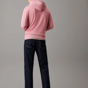 J30J325149_VLG_alternate1 CALVIN KLEIN - Felpa con cappuccio in spugna di cotone con stemma