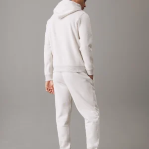 CALVIN KLEIN - Pantaloncini da tuta in felpa con monogramma