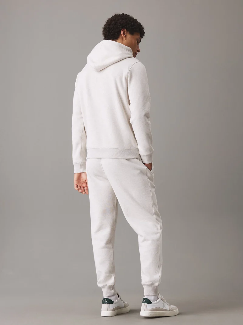 CALVIN KLEIN - Pantaloncini da tuta in felpa con monogramma