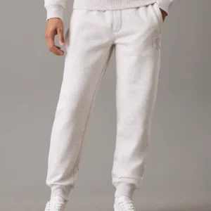 CALVIN KLEIN - Pantaloncini da tuta in felpa con monogramma