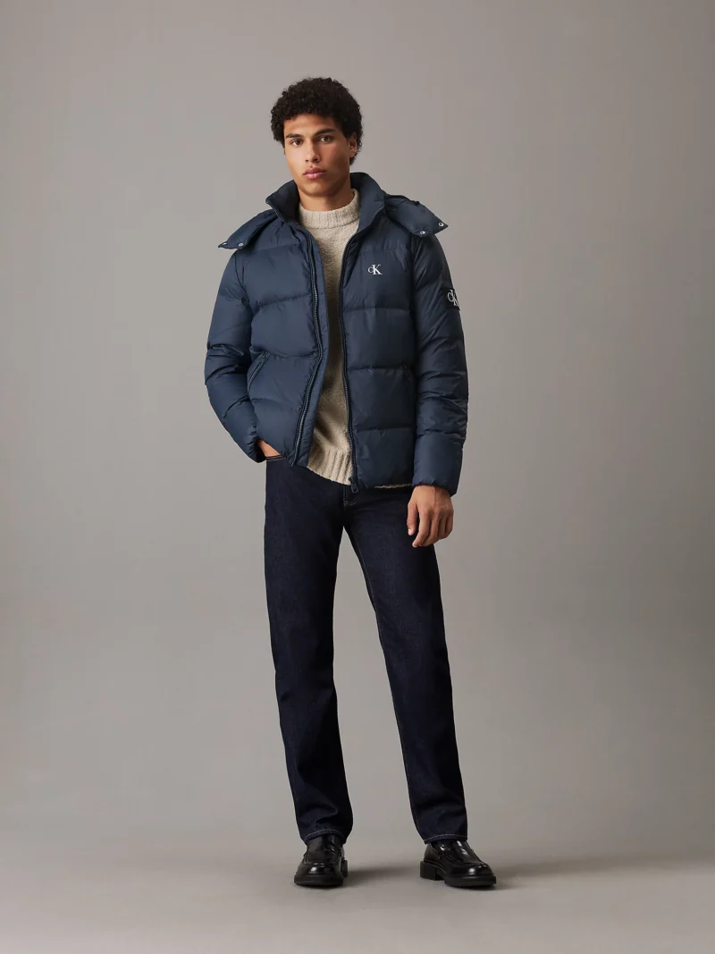 J30J325946_PPK_alternate3 CALVIN KLEIN - Piumino imbottito con cappuccio - Blu