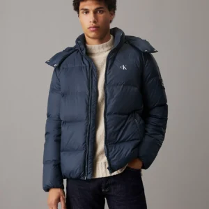 J30J325946_PPK_main CALVIN KLEIN - Piumino imbottito con cappuccio - Blu