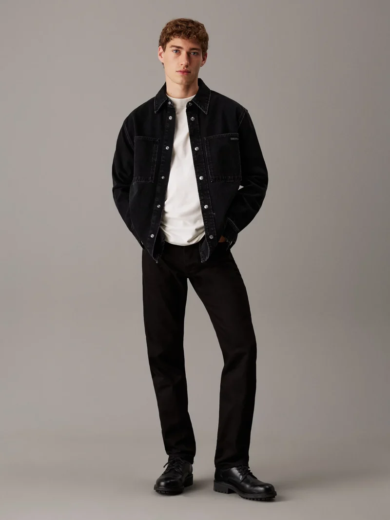 CALVIN KLEIN - Standard Straight Jeans - Nero