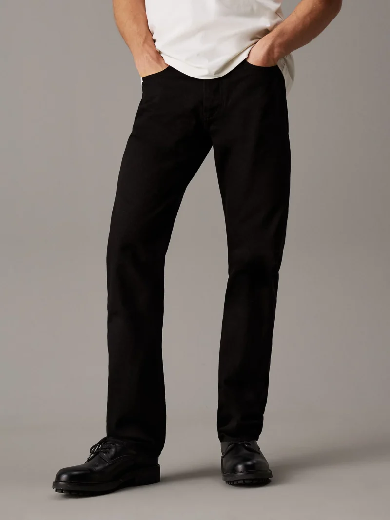 CALVIN KLEIN - Standard Straight Jeans - Nero