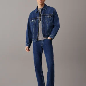 J30J325967_1BJ_alternate3 CALVIN KLEIN - Standard Straight Jeans - Blu