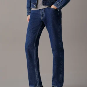 J30J325967_1BJ_main CALVIN KLEIN - Standard Straight Jeans - Blu