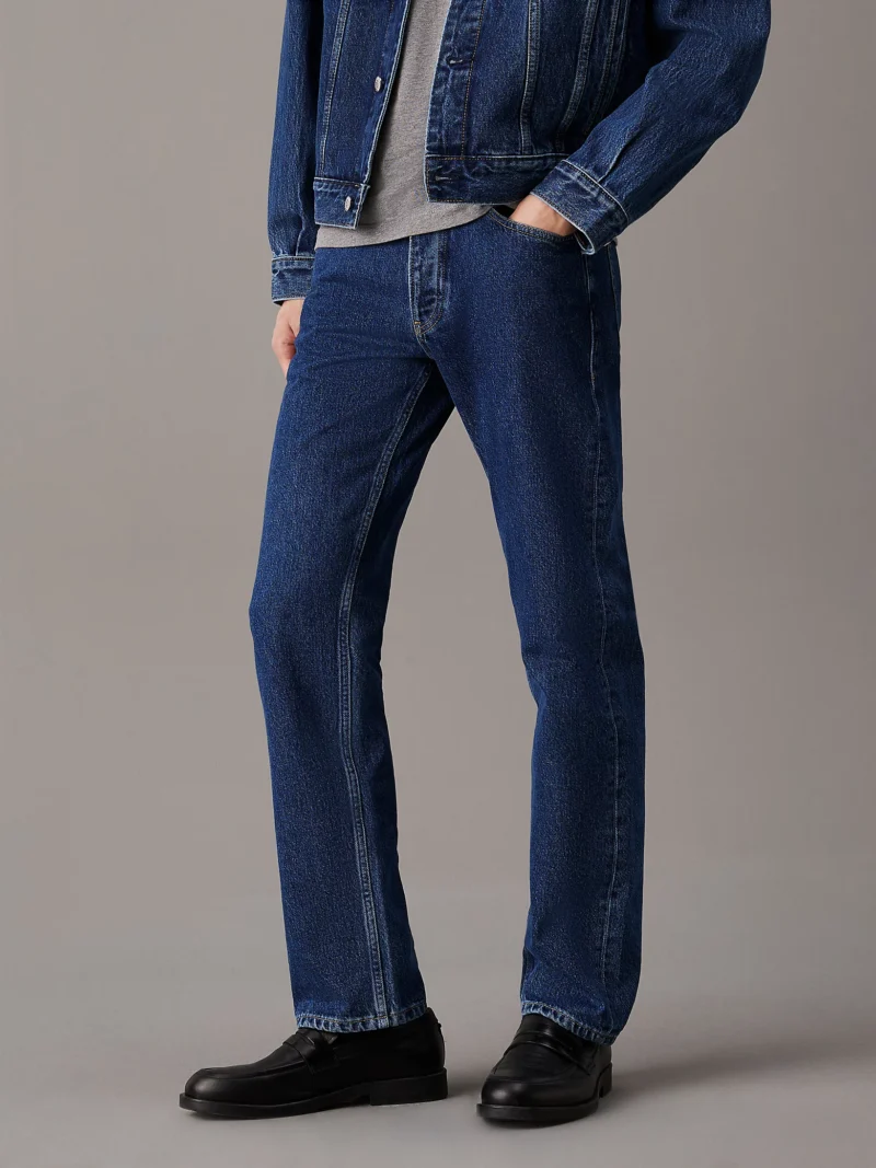 J30J325967_1BJ_main CALVIN KLEIN - Standard Straight Jeans - Blu