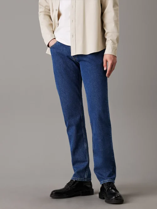 CALVIN KLEIN - Jeans Slim Straight - Blu