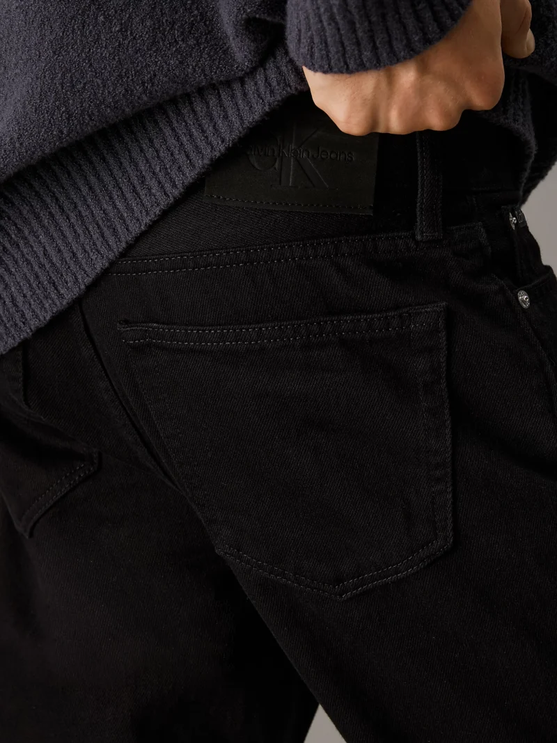 CALVIN KLEIN - Jeans Slim Straight - Nero