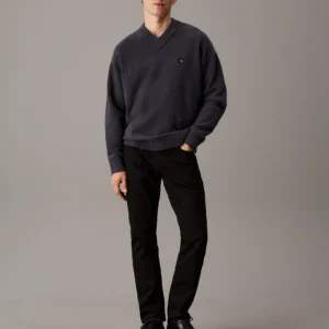 CALVIN KLEIN - Jeans Slim Straight - Nero