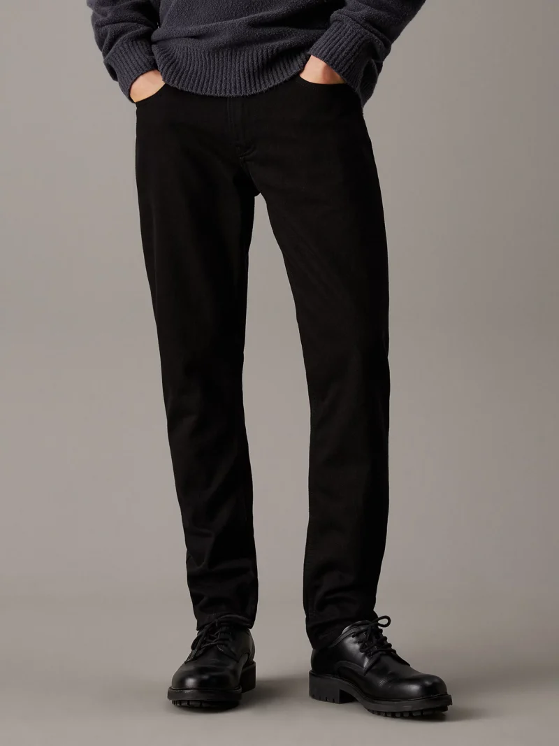 CALVIN KLEIN - Jeans Slim Straight - Nero