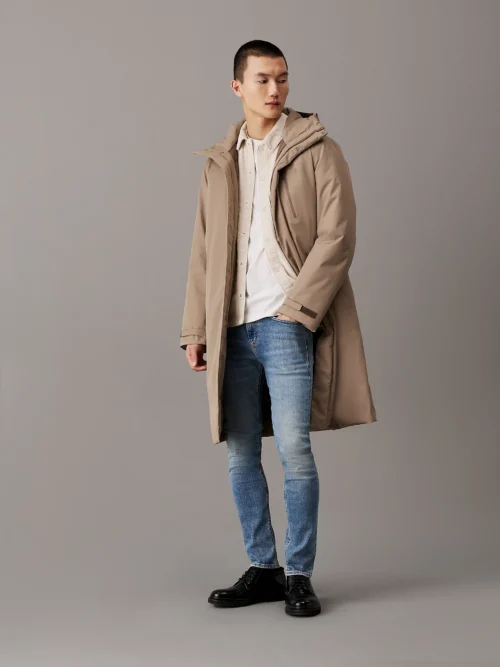 CALVIN KLEIN - Parka con cappuccio tecnico
