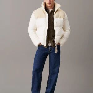 CALVIN KLEIN - Piumino sherpa in vari materiali