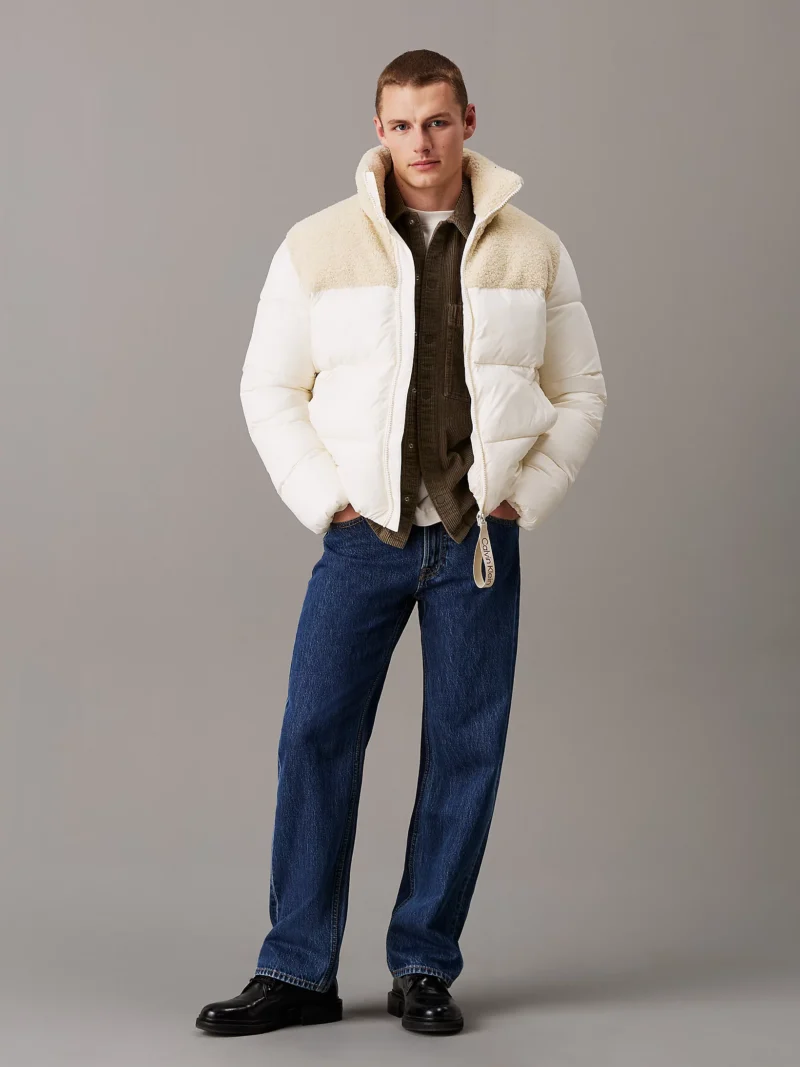 CALVIN KLEIN - Piumino sherpa in vari materiali