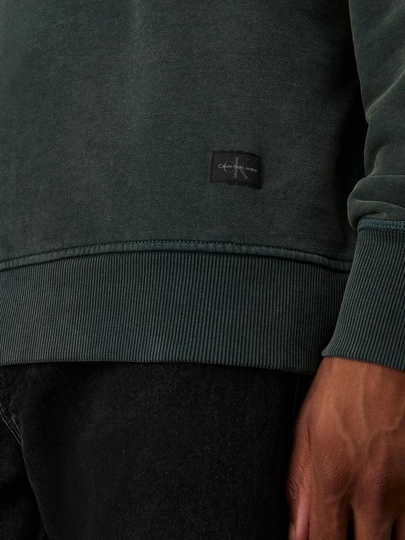 CALVIN KLEIN - Felpa in spugna di cotone lavato