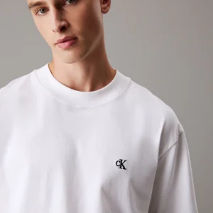 CALVIN KLEIN - T-shirt in jersey pesante taglio relaxed - Bianco
