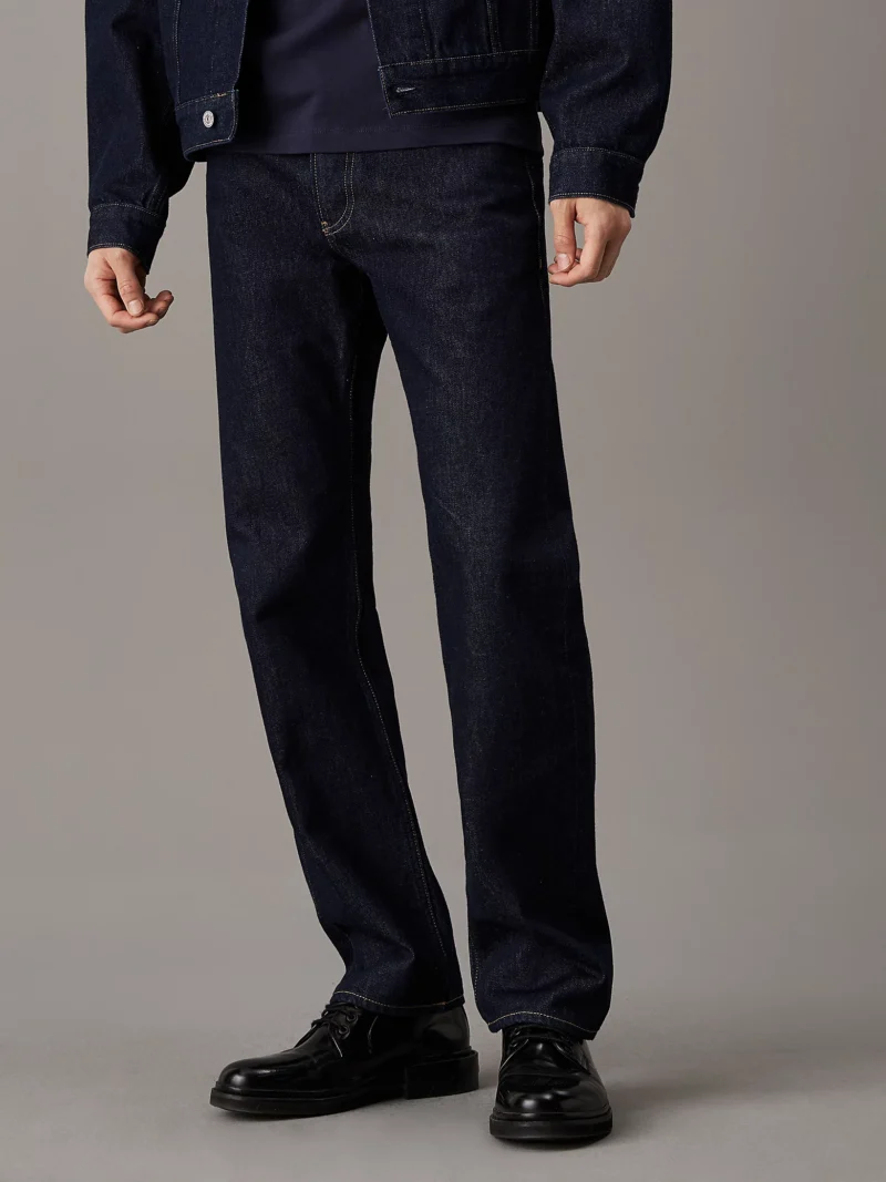 CALVIN KLEIN - Standard Straight Jeans - Blu Scuro