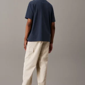CALVIN KLEIN - Pantaloni cargo in twill di cotone