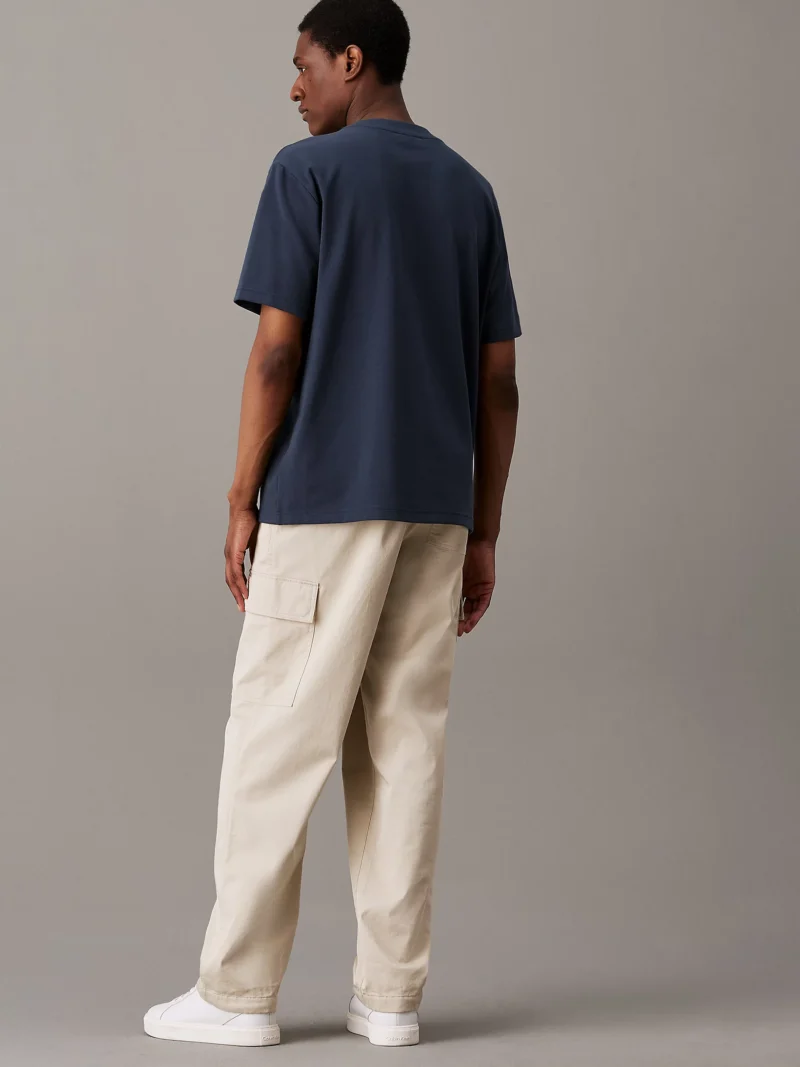 CALVIN KLEIN - Pantaloni cargo in twill di cotone